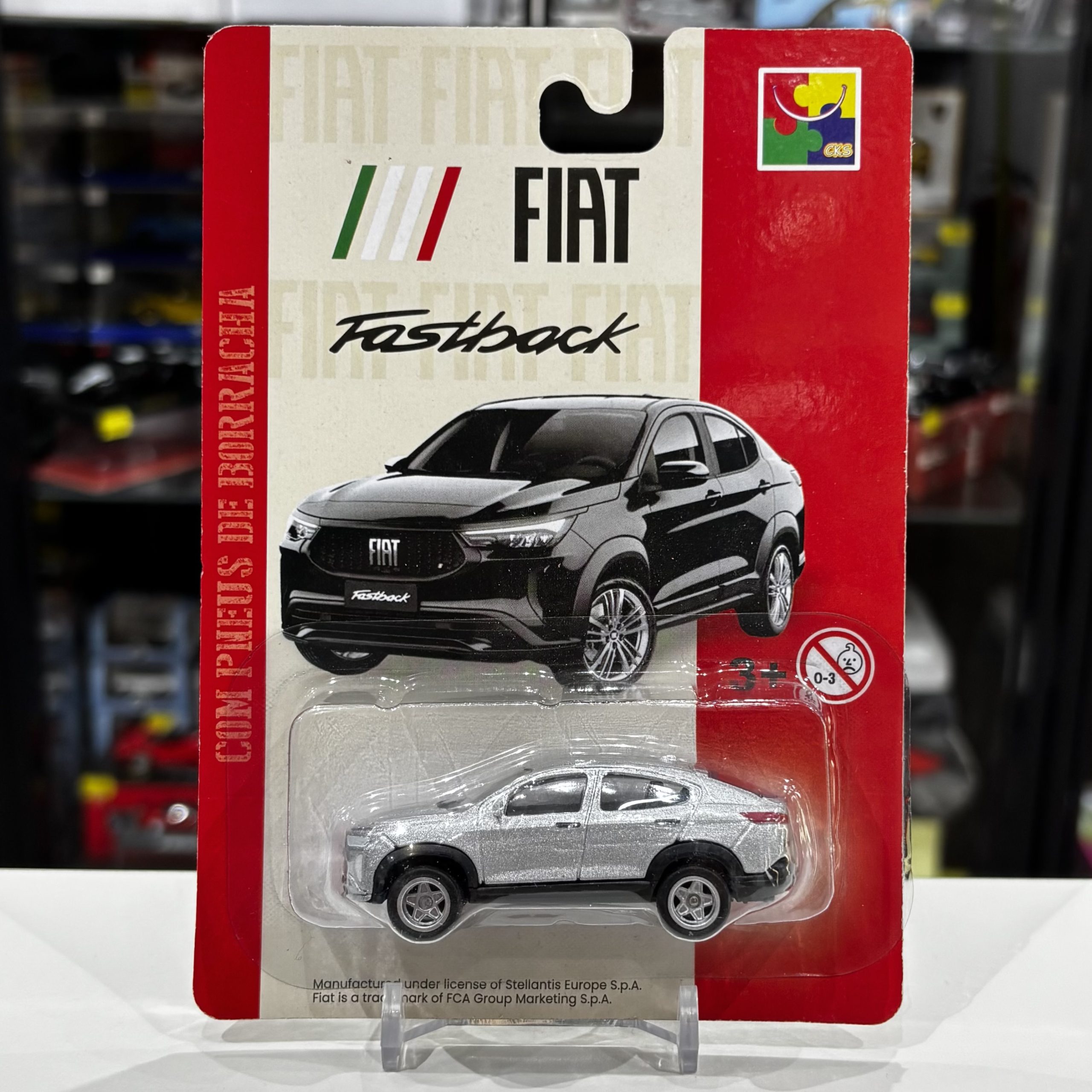 CKS Fiat Fastback silver with rubber tyres
