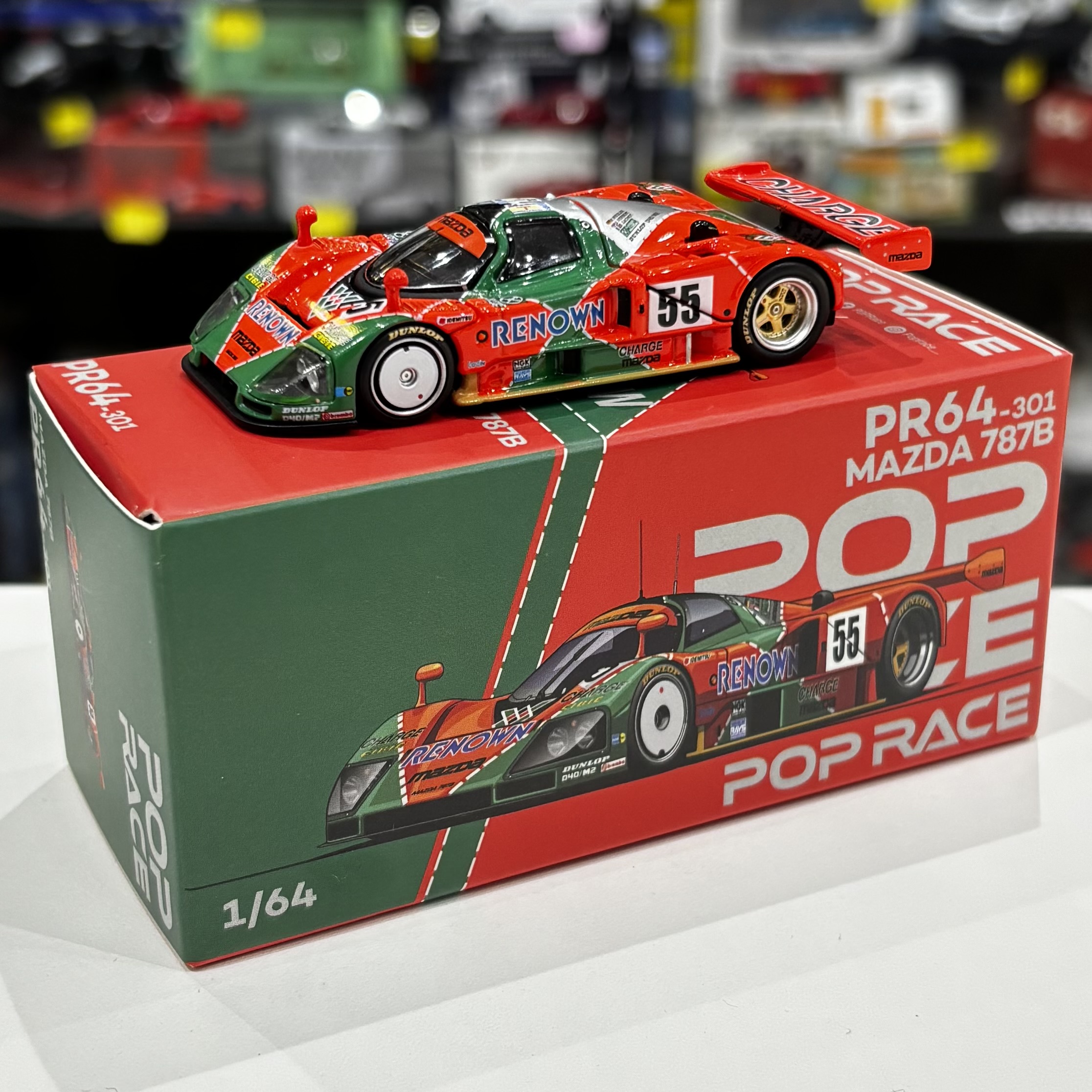 Pop Race PR640301 1:64 Mazda 787B #55 Le Mans Winner 1991