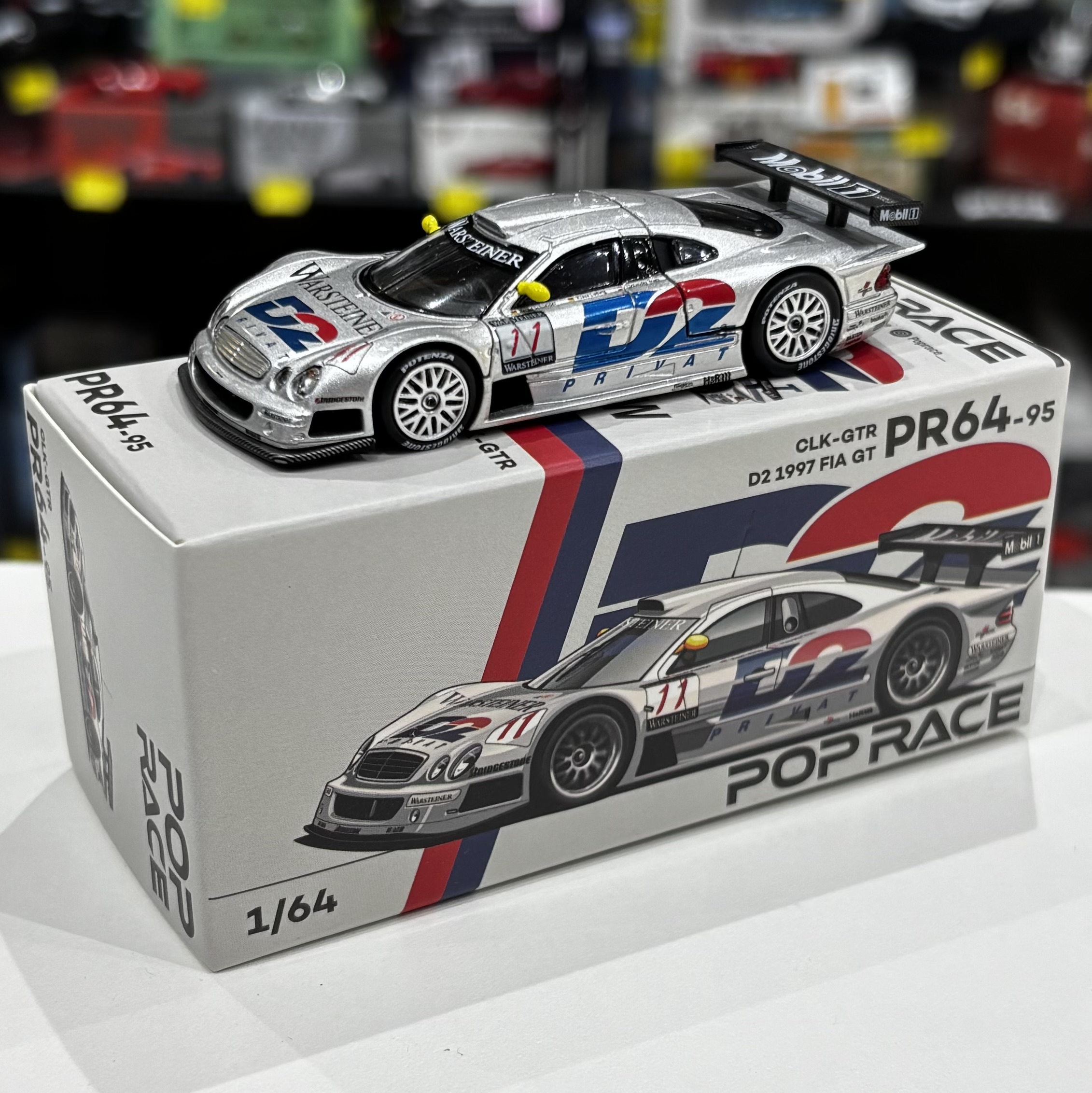Pop Race PR640095 1:64 Mercedes-Benz CLK GTR #11 D2 1997 FIA GT