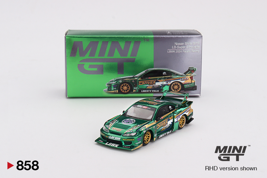 Truescale (TSM) Mini GT 858 1:64 Nissan LB-Super Silhouette S15 SILVIA LBWK 2024 Fausto Racing