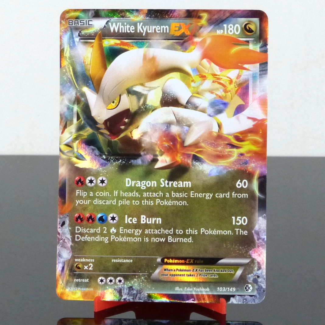 Pokémon 96/135 White Kyurem EX - Holo - Plasma Storm - Black & White - 2012