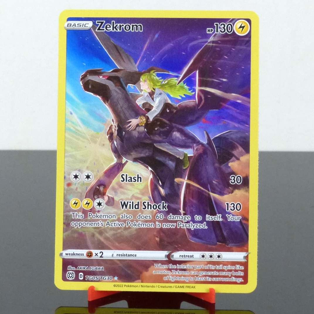 Pokémon TG05/TG30 Zekrom - Holo Trainer Gallery - Brilliant Stars - Sword & Shield - 2022