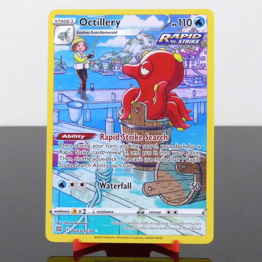 Pokémon TG03/TG30 Octillery - Holo Trainer Gallery - Brilliant Stars - Sword & Shield - 2022