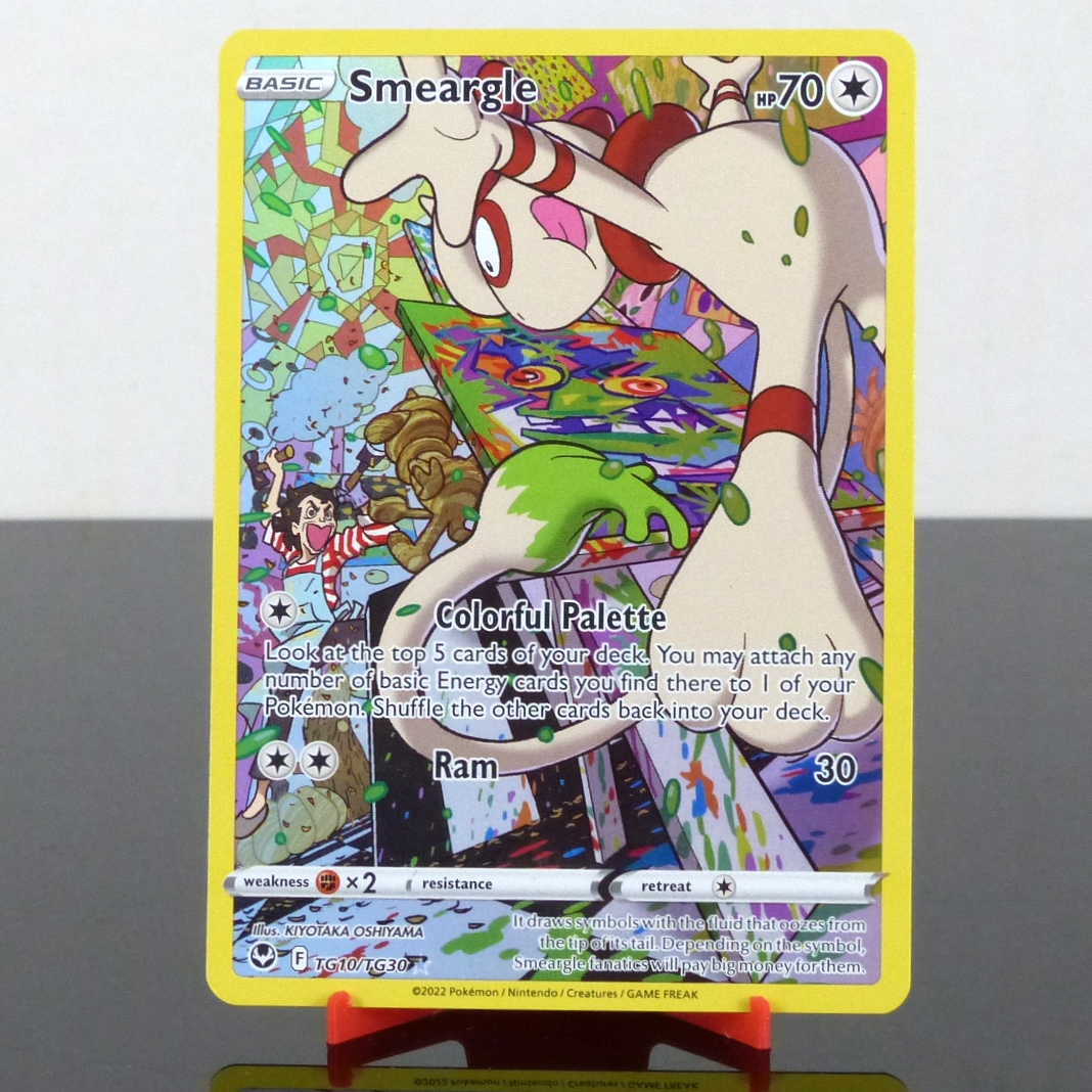 Pokémon TG10/TG30 Smeargle - Holo Trainer Gallery - Silver Tempest - Sword & Shield - 2022
