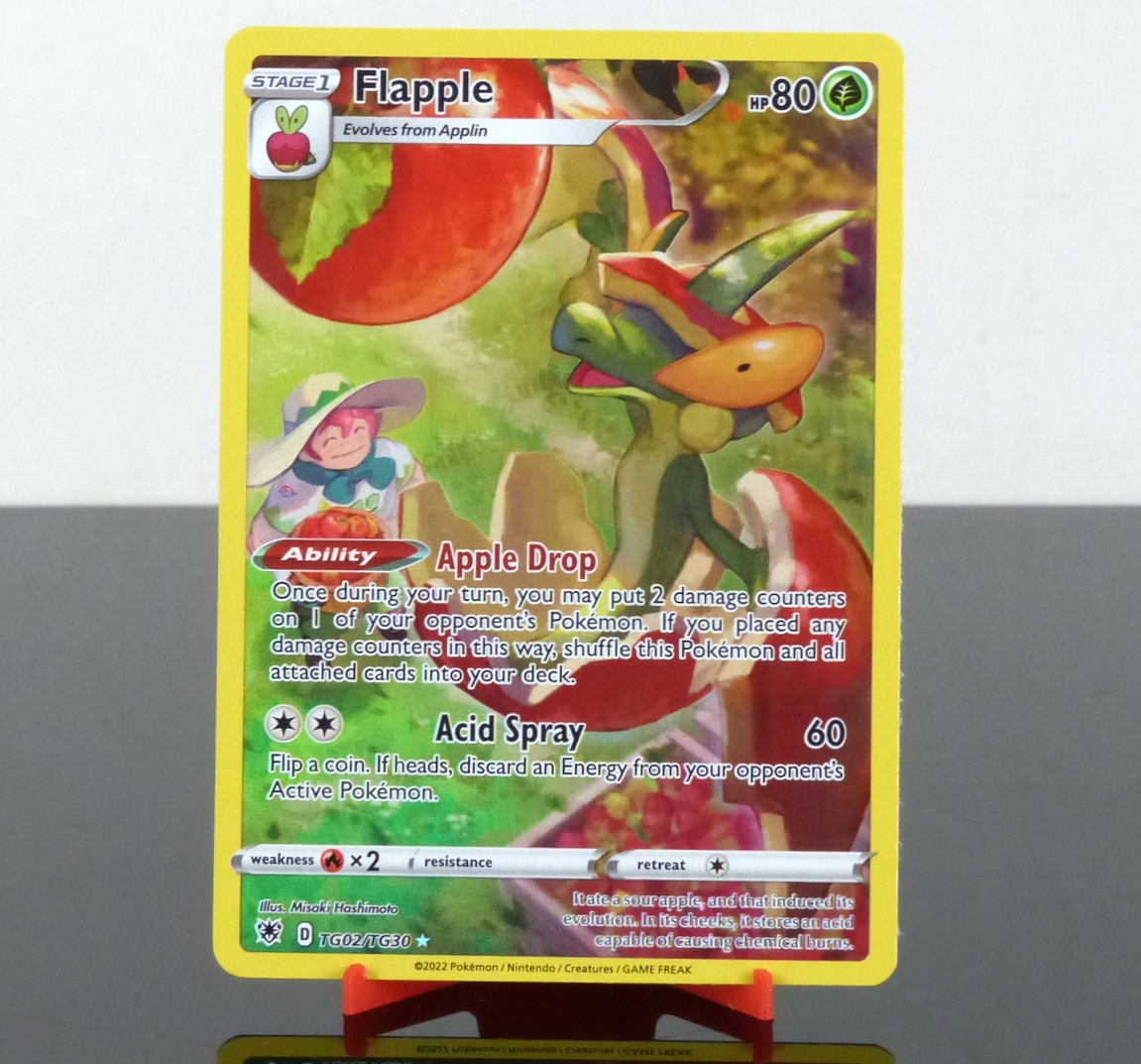 Pokémon TG02/TG30 Flapple - Holo Trainer Gallery - Astral Radiance - Sword & Shield - 2022