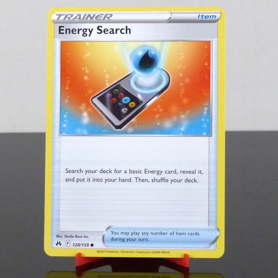 Pokémon 128/159 Energy Search - Crown Zenith - Sword & Shield - 2023