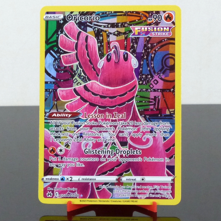 Pokémon GG04/GG70 Oricorio - Holo Galarian Gallery - Crown Zenith - Sword & Shield - 2023