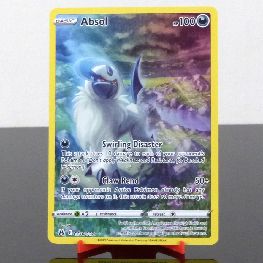 Pokémon GG16/GG70 Absol - Holo Galarian Gallery - Crown Zenith - Sword & Shield - 2023