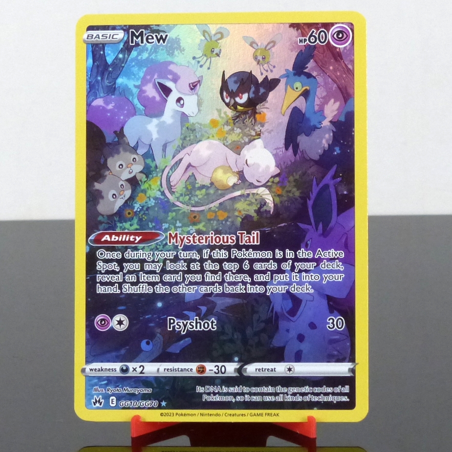 Pokémon GG10/GG70 Mew - Holo Galarian Gallery - Crown Zenith - Sword & Shield - 2023