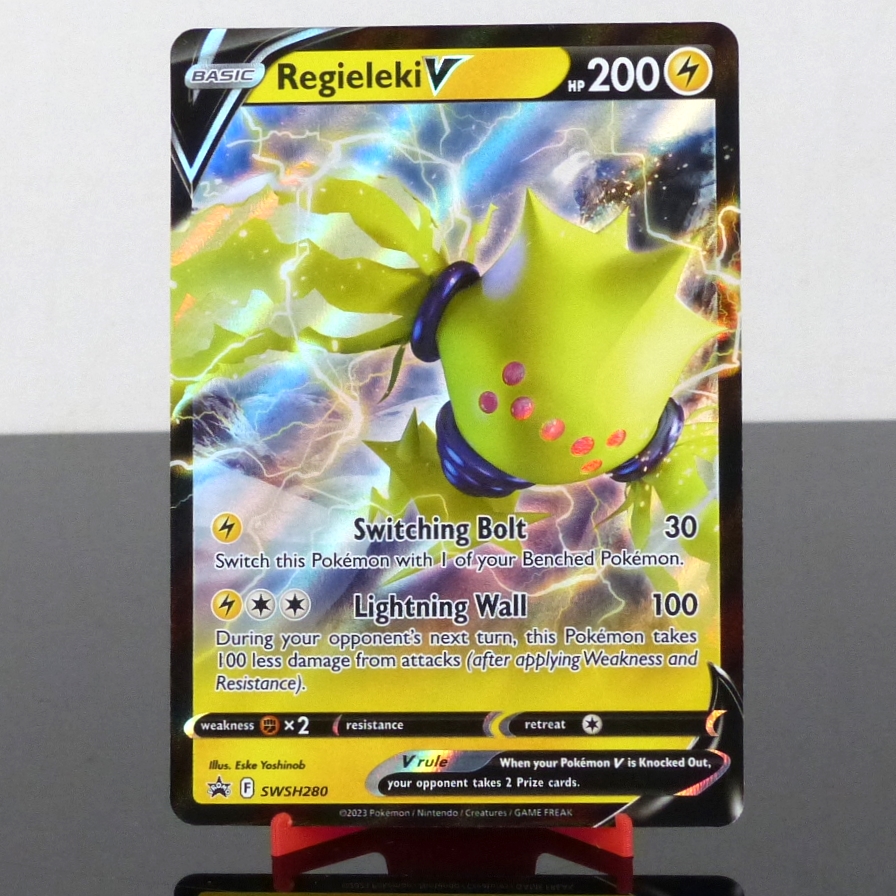 Pokémon SWSH280 Regieleki V - Holo - Black Star Promo - Sword & Shield - 2023