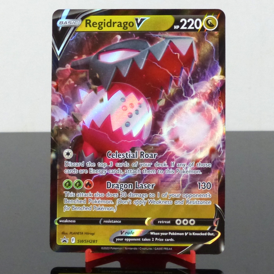Pokémon SWSH281 Regiedrago V - Holo - Black Star Promo - Sword & Shield - 2023