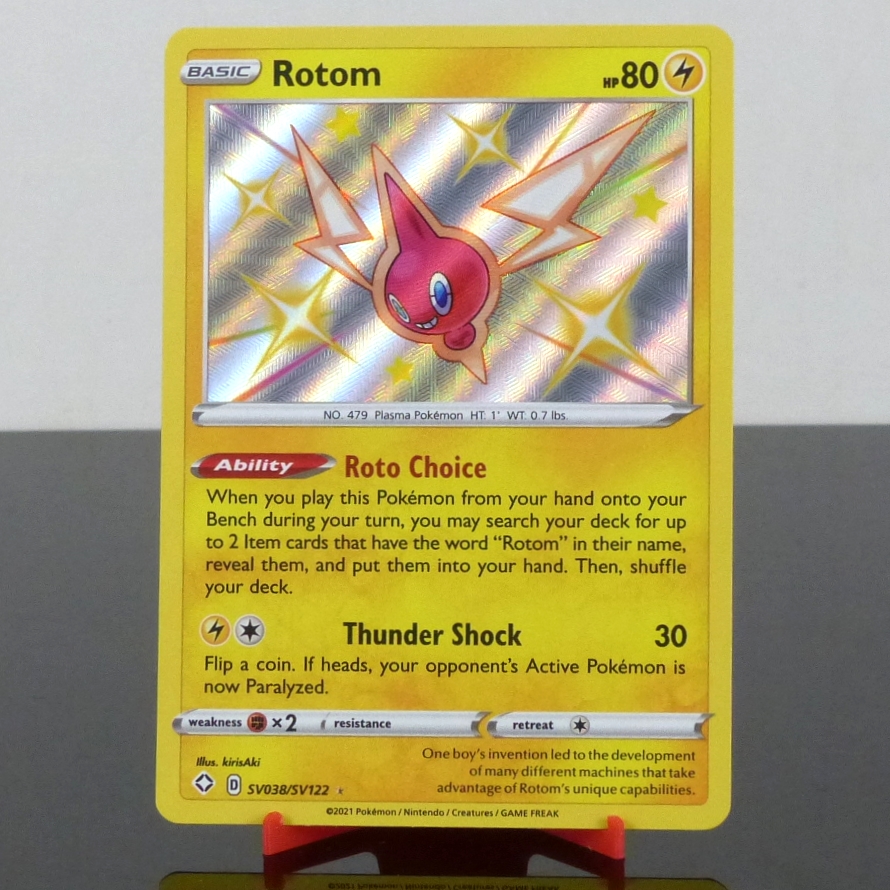 Pokémon SV038/SV122 Rotom - Shiny Vault Holo - Shining Fates - Sword & Shield - 2021