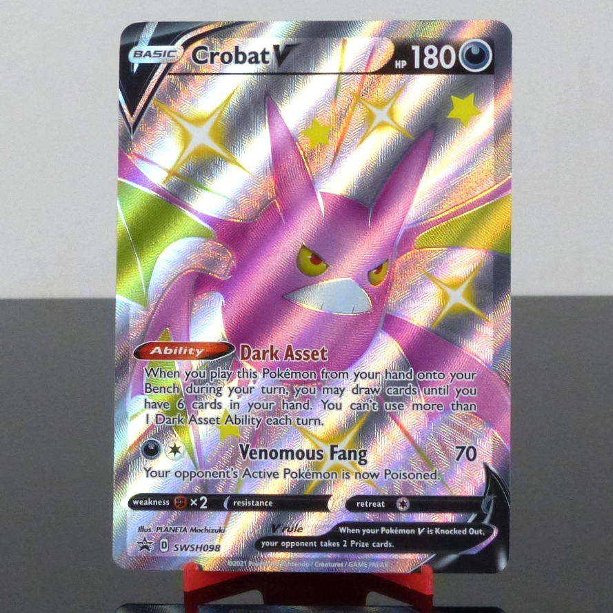 Pokémon SWSH098 Crobat V - Holo - Black Star Promo - Sword & Shield - 2021