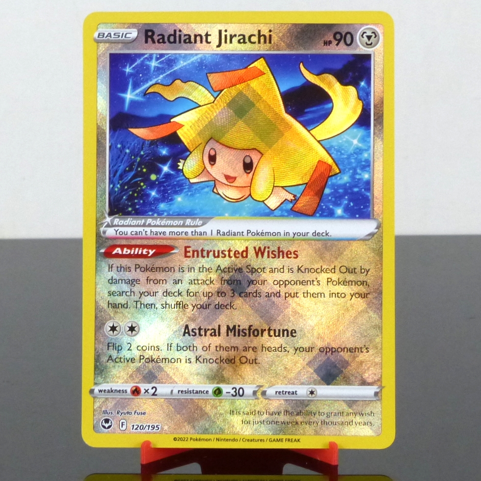 Pokémon 120/195 Radiant Jirachi - Holo - Silver Tempest - Sword & Shield - 2022