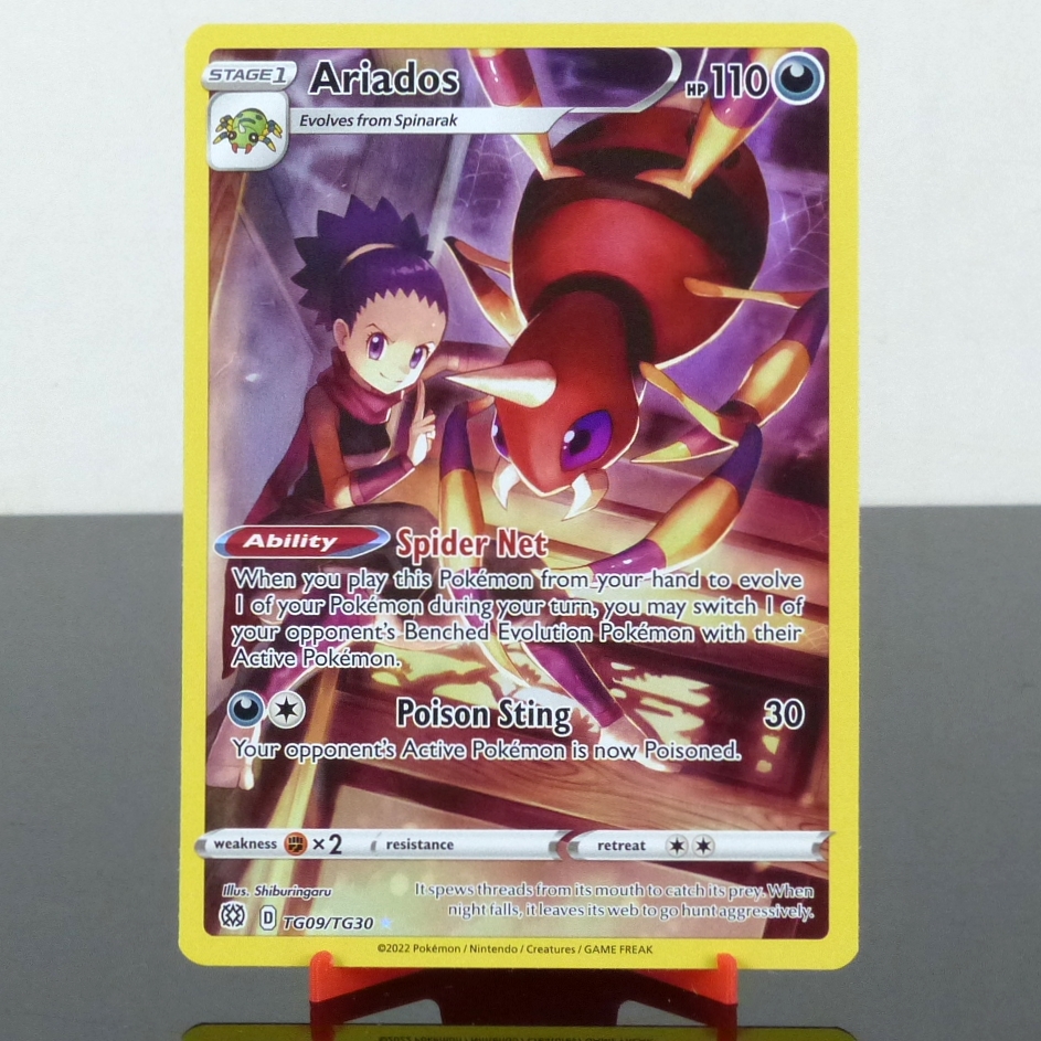 Pokémon TG09/TG30 Ariados - Holo Trainer Gallery - Brilliant Stars - Sword & Shield - 2022