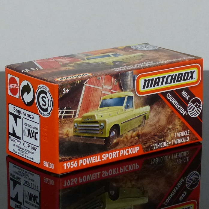 Matchbox 2020 Power Grabs 90/100 1956 Powell Sport Pickup yellow BOXED SEALED