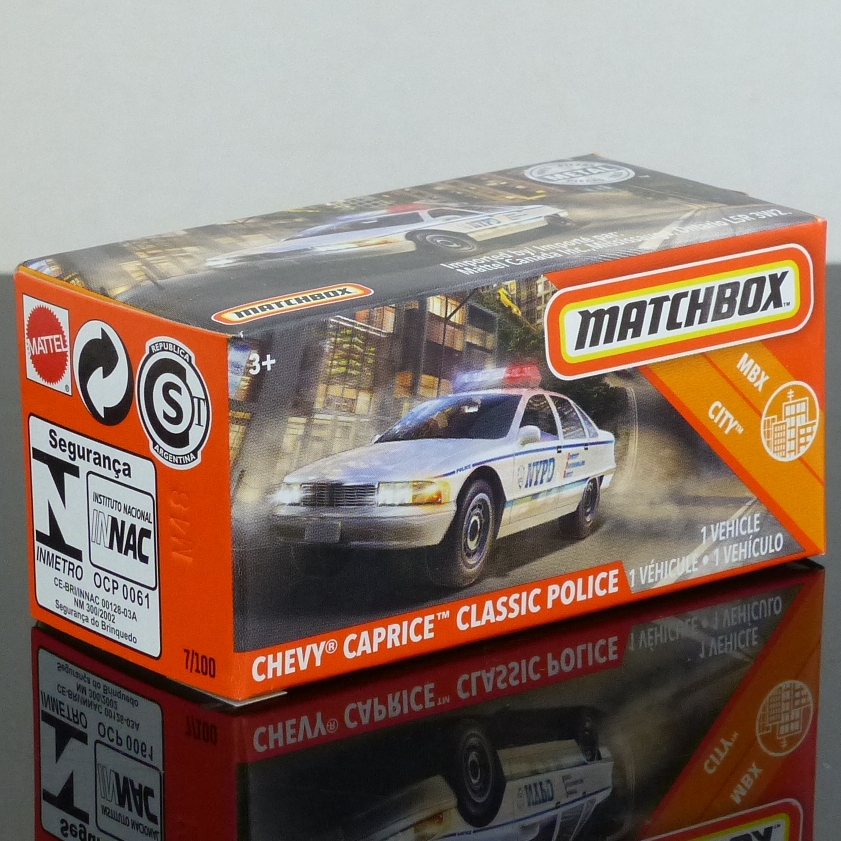 Matchbox 2020 Power Grabs 7/100 Chevy Caprice Classic NYPD Police Car SEALED