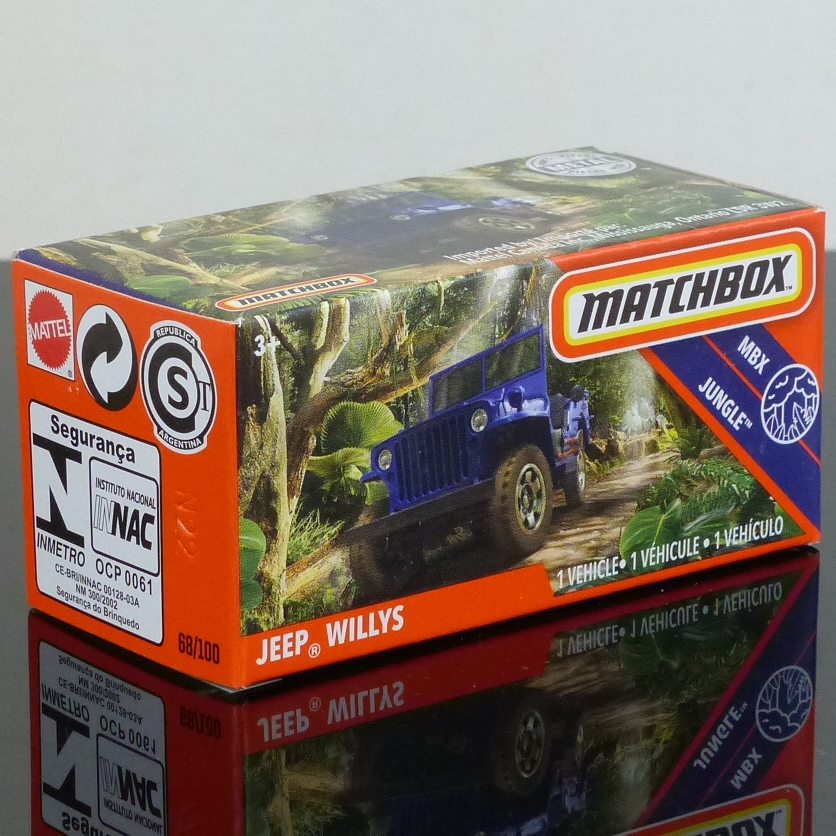 Matchbox 2020 Power Grabs 68/100 Jeep Willys blue BOXED SEALED