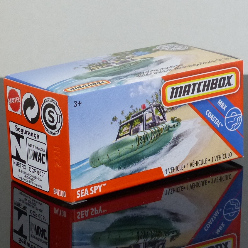 Matchbox 2020 Power Grabs 84/100 Sea Spy National Park Lake Patrol BOXED SEALED
