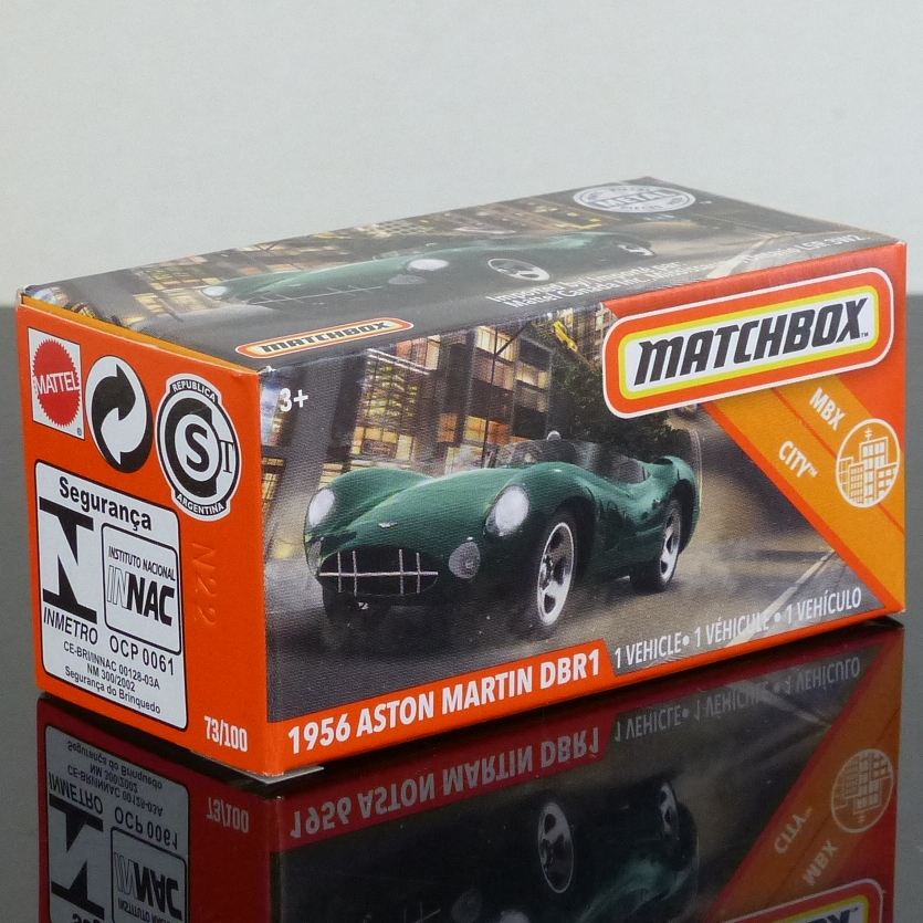 Matchbox 2020 Power Grabs 73/100 1956 Aston Martin DBR1 BOXED SEALED