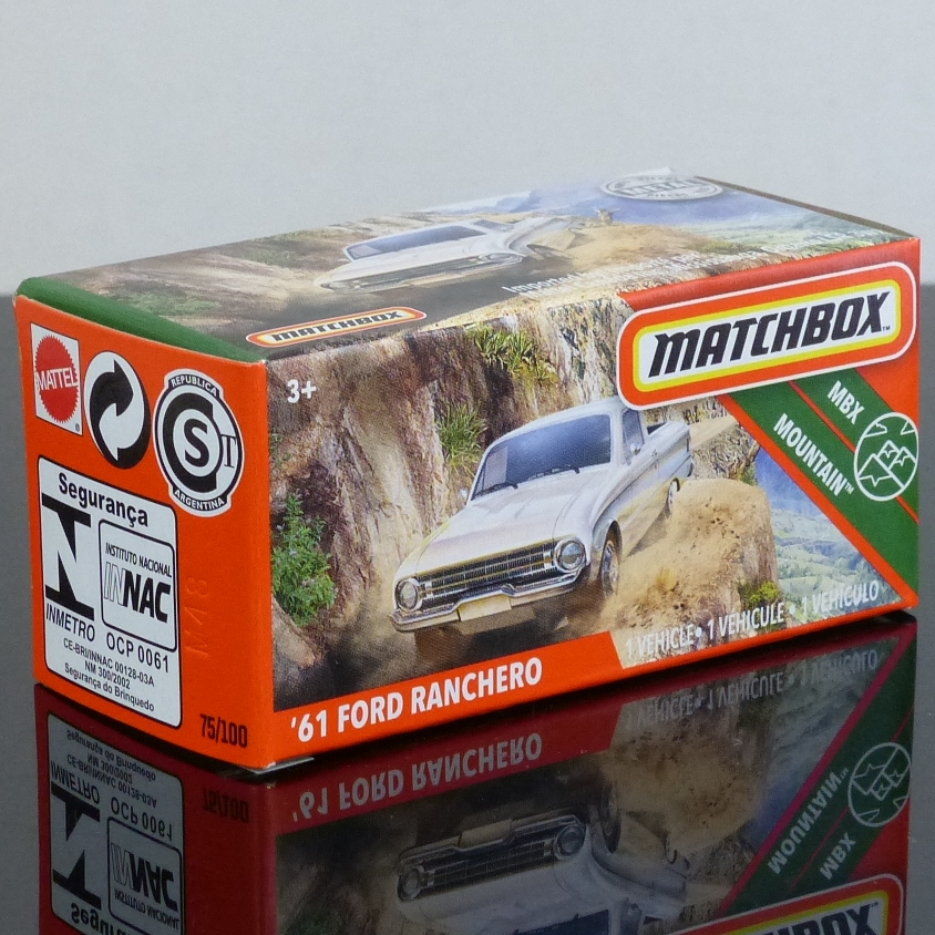 Matchbox Mattel 2020 Power Grabs 75/100 ’61 Ford Ranchero pearl BOXED