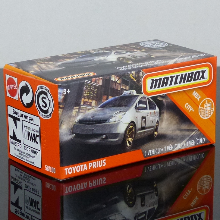 Matchbox Mattel 2020 Power Grabs 58/100 Toyota Prius Taxi SEALED