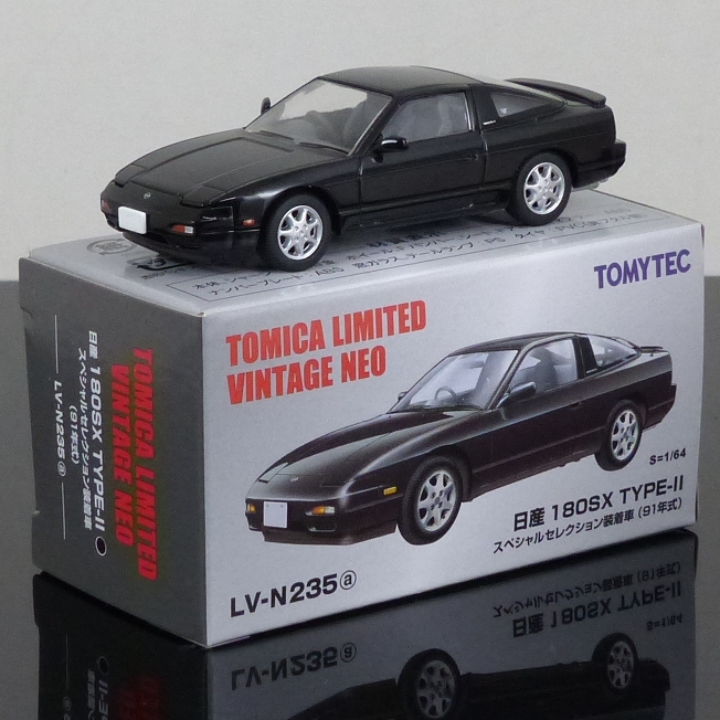 Tomica Limited Vintage Neo LV-N235a 1:64 Nissan 180SX Type-II black BOXED