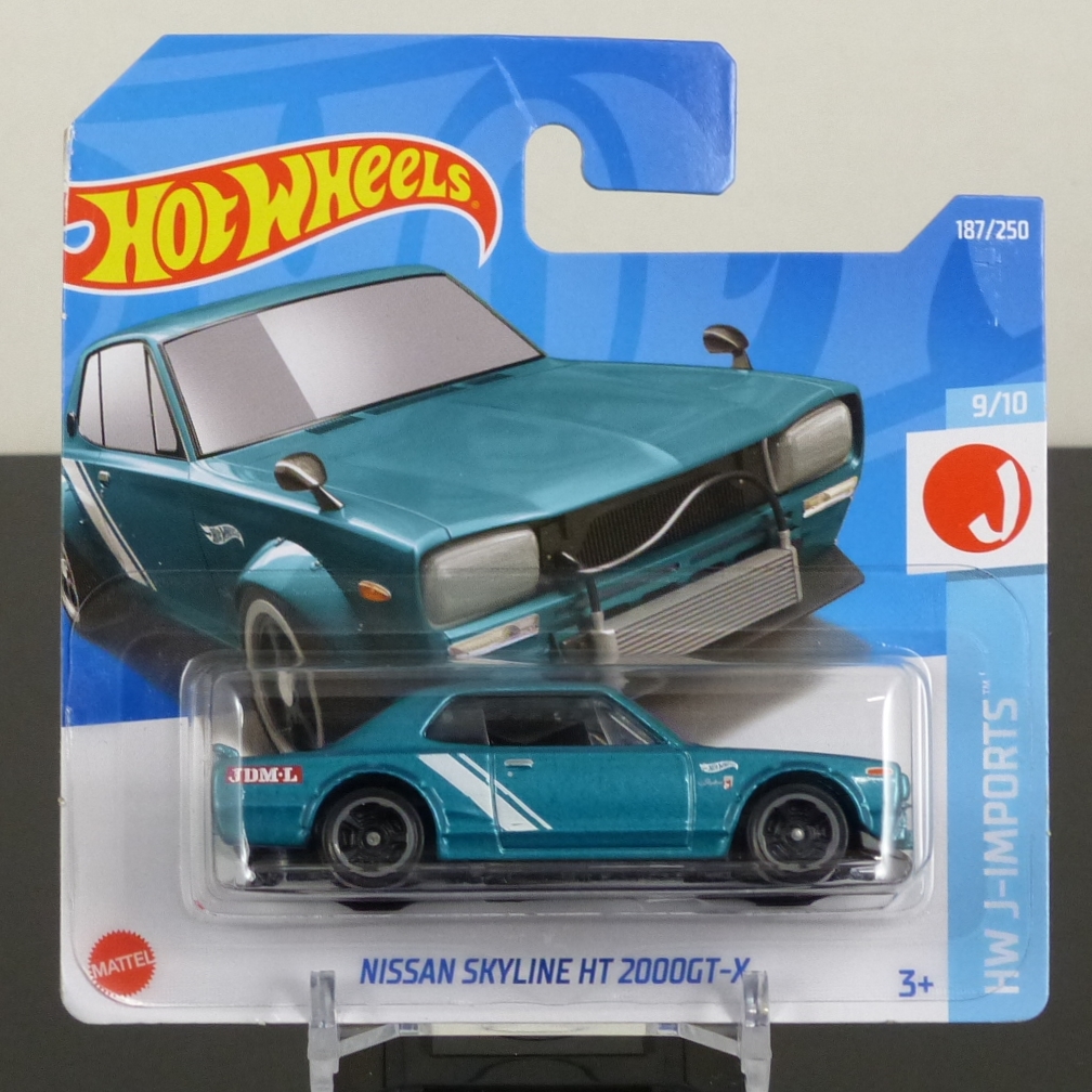 Hot Wheels Mainline 2022 187/250 Nissan Skyline HT 2000GT-X Metallic green SHORT CARD SEALED