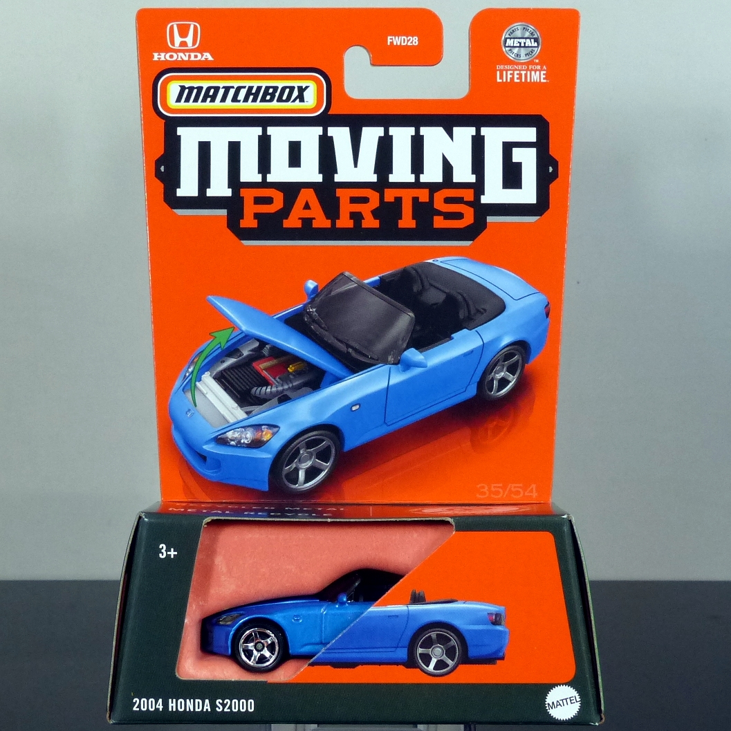 Matchbox Moving Parts 2024 Honda S2000 2004 Metallic blue