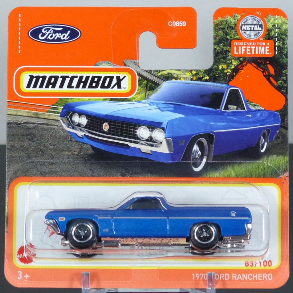 Matchbox Mattel 2024 83/100 1970 Ford Ranchero metallic blue CARDED SEALED