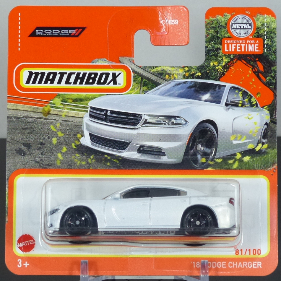 Matchbox Mattel 2024 81/100 '18 Dodge Challenger white CARDED SEALED