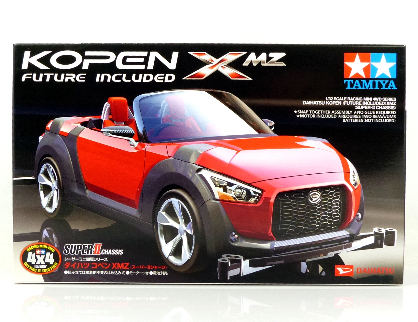 Tamiya 18082 Mini 4WD 1:32 Daihatsu Kopen Future Included XMZ Super-II Chassis