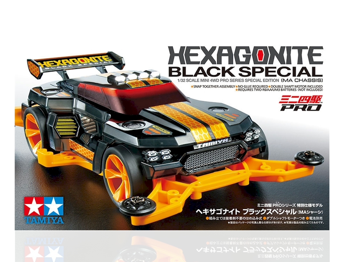 Tamiya 95565 Mini 4WD Pro Hexagonite Black Special MA Chassis