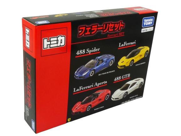Tomica Gift Set Ferrari Laferrari & 488 4-piece BOXED SEALED