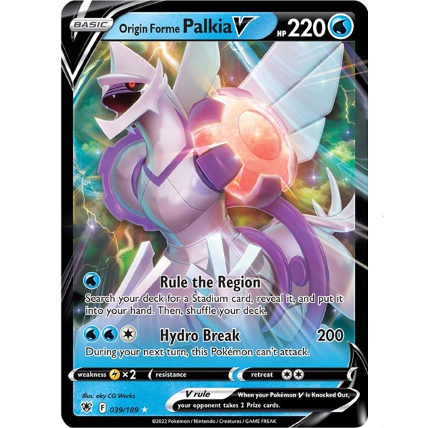 Pokémon 039/189 Origin Forme Palkia V - Holo - Astral Radiance - Sword & Shield - 2022