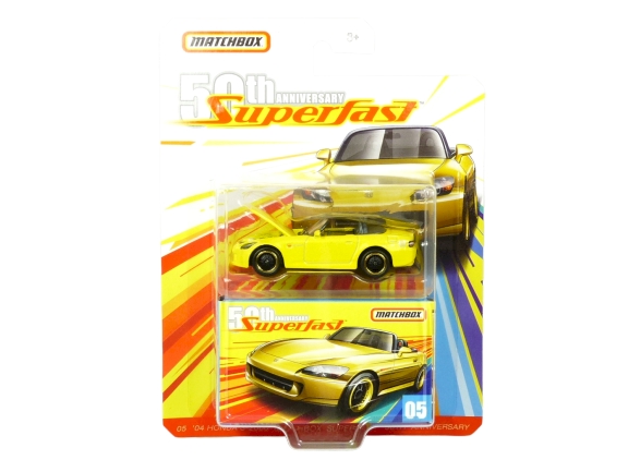 Matchbox Superfast 50th Anniversary 05 ’04 Honda S2000 yellow