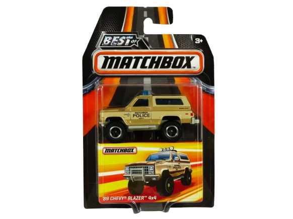 Best of Matchbox Series 2 '89 Chevy Blazer 4x4 Police (Stranger Things style)