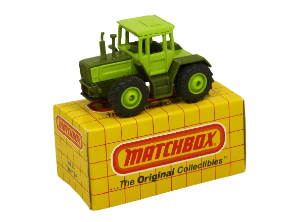 Matchbox International MI 218 MB-73 Mercedes-Benz MB Trac 1600 Turbo Tractor light green USA export version (Thailand) BOXED