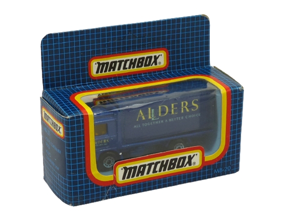 Matchbox International MI 148 MB-20 Volvo Container Truck dark blue Alders GB Promotional (China) SEALED