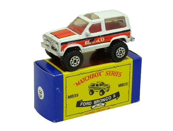 Matchbox International MI 187 MB-35 Ford Bronco II Junior Matchbox Club (Macau) BOXED
