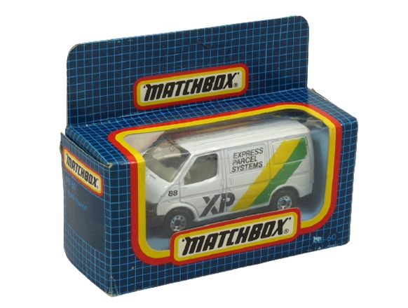 Matchbox International MI 165 MB-60 Ford Transit Van white XP Express Parcel Systems (China) SEALED