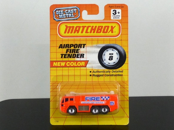Matchbox International MI 233 MB-08 Gloster Javelin Airport Fire Tender orange USA export version (Thailand) SEALED