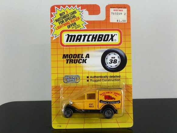 Matchbox International MI 038 MB-38 Ford Model T Van Matchbox Series USA export version (Thailand) SEALED