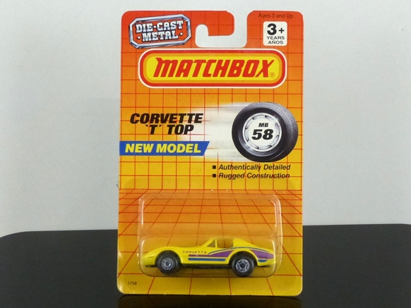 Matchbox International MI 097 MB-58 Corvette T-Top yellow USA export version (China) SEALED