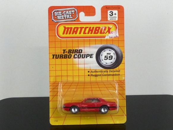 Matchbox International MI 196 MB-59 Ford Thunderbird Turbo Coupe red USA export version (Thailand) SEALED