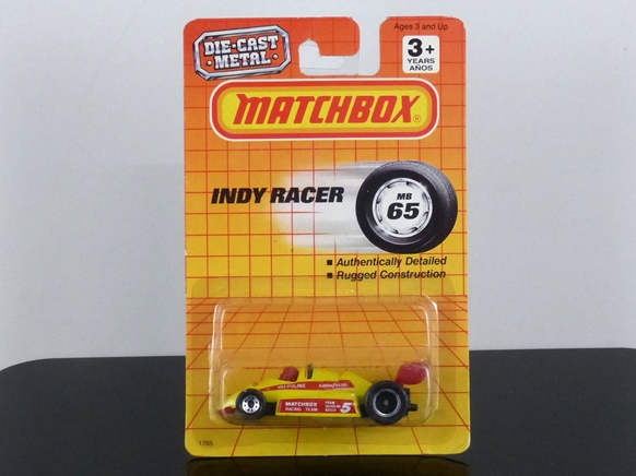 Matchbox International MI 137 MB-65 Indy Racer yellow & red USA export version (China) SEALED