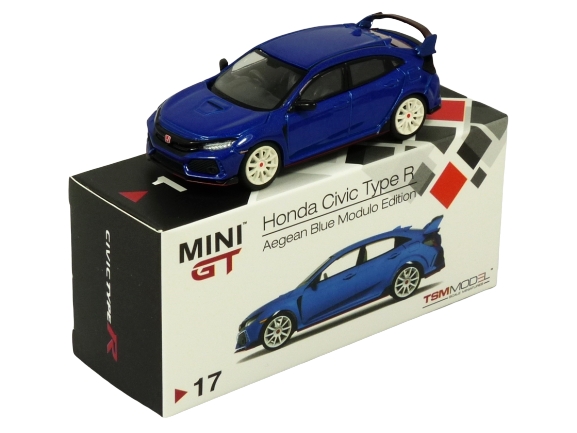 Truescale (TSM) Mini GT 017-R 1:64 Honda Civic Type R (FK8) Modulo Aegean blue