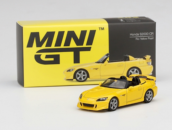 Truescale (TSM) Mini GT 282-L 1:64 Honda S2000 AP2 CR Rio Yellow Pearl