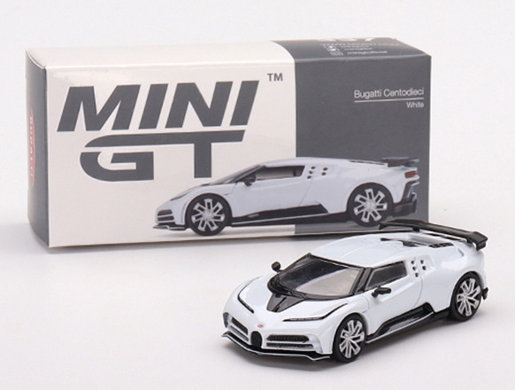 Truescale (TSM) Mini GT 337-L 1:64 Bugatti Centodieci white