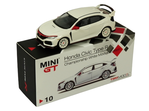 Truescale (TSM) Mini GT 010-R 1:64 Honda Civic Type R (FK8) Modulo championship white